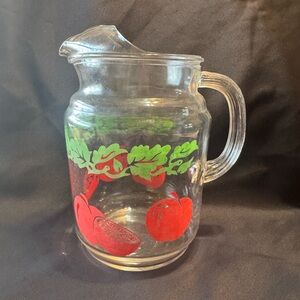 Vintage 1950’s Glass Juice Pitcher